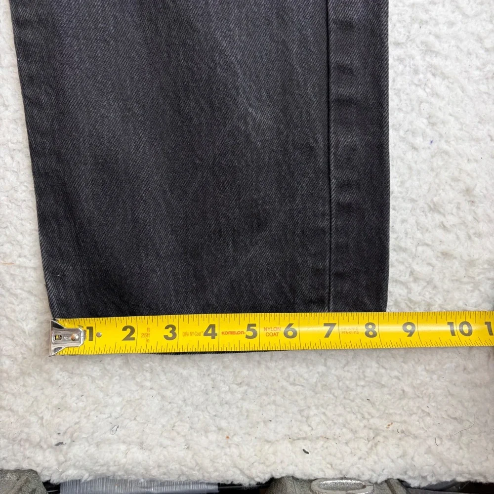Y2K Levis 501xx Straight Fit Jeans Mens 34x32 (32x30) Black Denim Button Fly